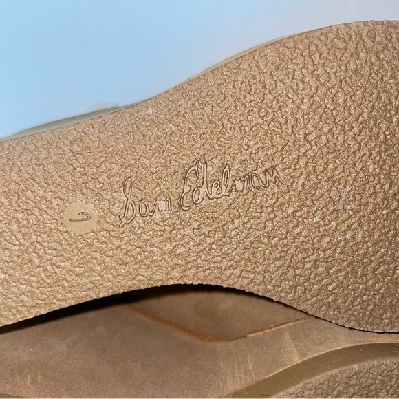 Sam Edelman Women's Reagan Wedge Booties Toffee Suede 7 M - Picture 4 of 11